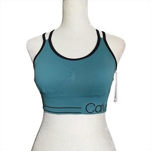 NWT - Calvin Klein Performance Strappy Back Sports Bra (Size: S)